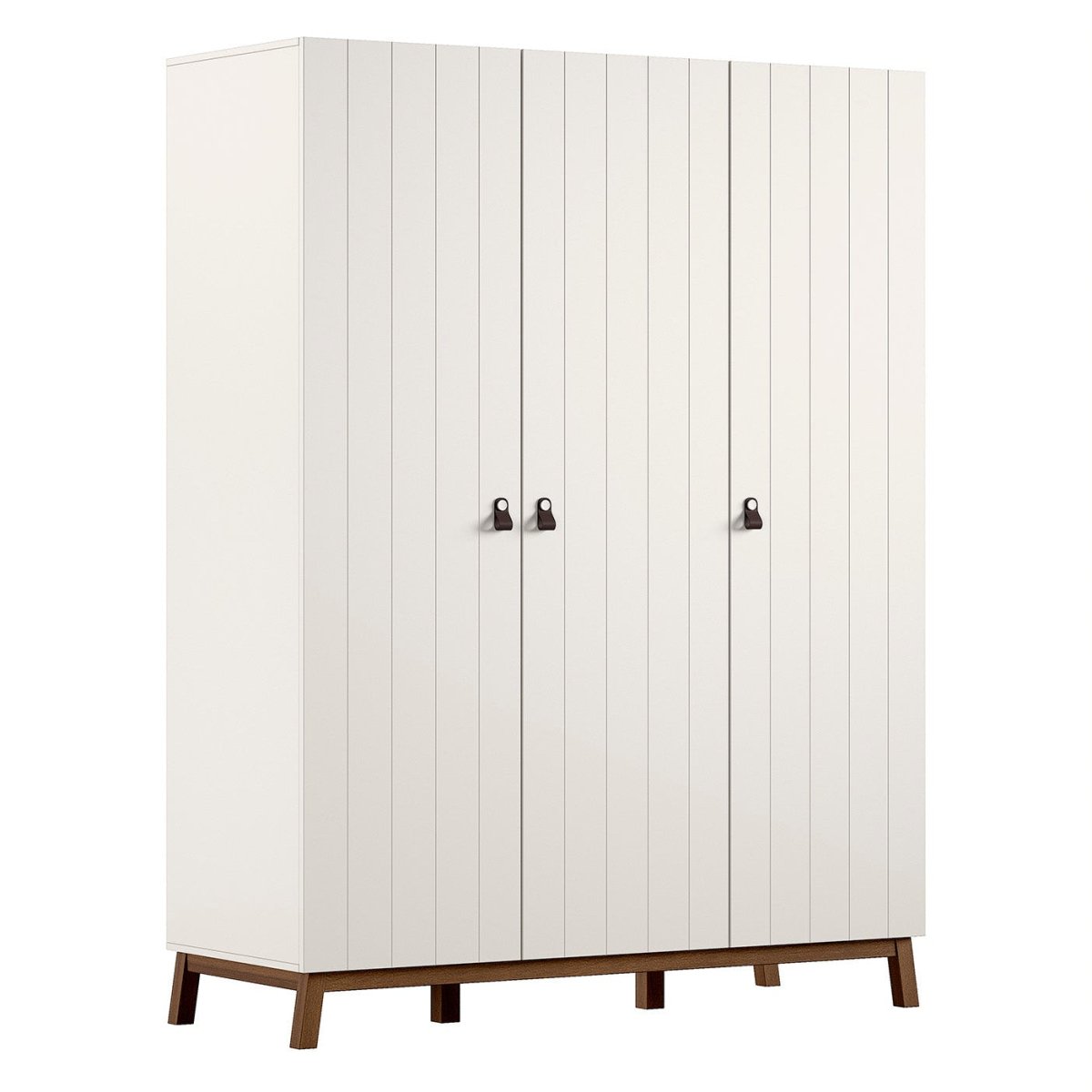 VIPACK-Armoire 3 Portes Sezane – Argile Et Noyer