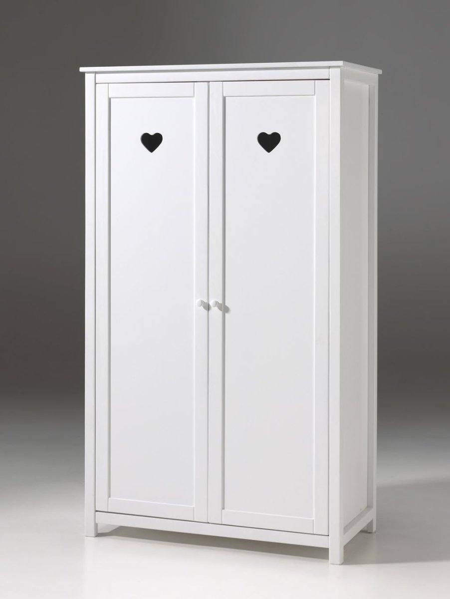 VIPACK - Armoire AMORI 2 Portes Blanc