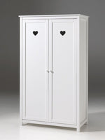 VIPACK - Armoire AMORI 2 Portes Blanc
