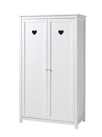 VIPACK - Armoire AMORI 2 Portes Blanc