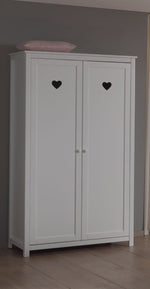 VIPACK - Armoire AMORI 2 Portes Blanc