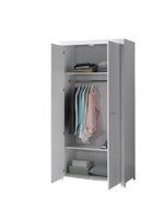 VIPACK - Armoire ERIK 2 Portes Blanc