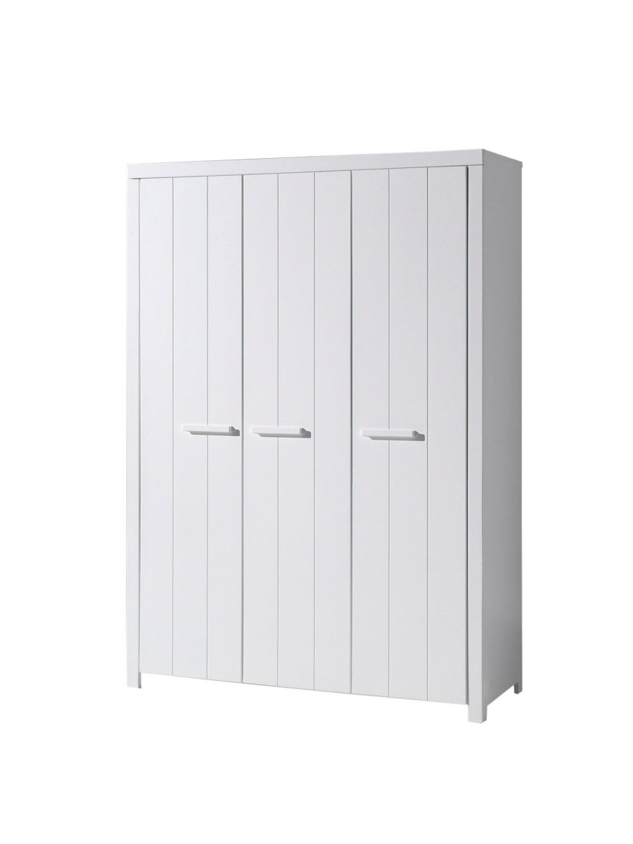 VIPACK - Armoire ERIK 3 Portes Blanc