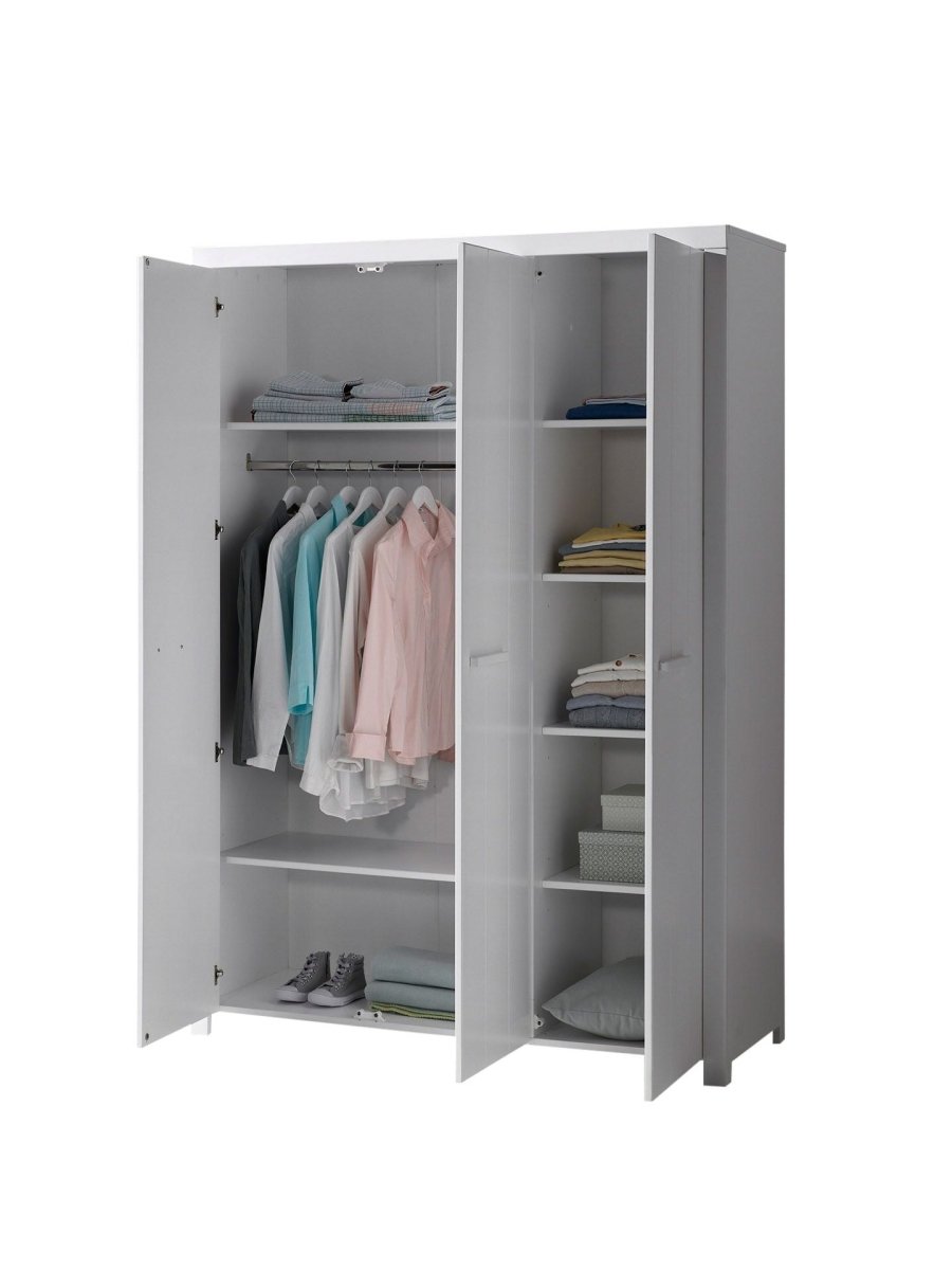 VIPACK - Armoire ERIK 3 Portes Blanc