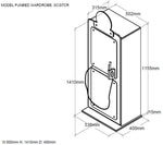 VIPACK - Armoire GAS PUMP Rouge Pour Lit Voiture