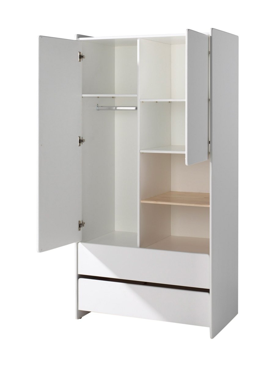 VIPACK - Armoire KIDDY 2 Portes Blanc