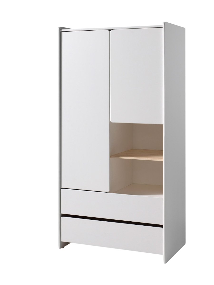 VIPACK - Armoire KIDDY 2 Portes Blanc