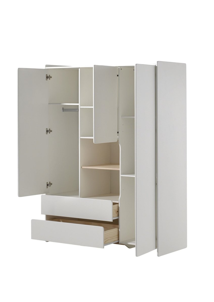 VIPACK - Armoire KIDDY 3 Portes Blanc