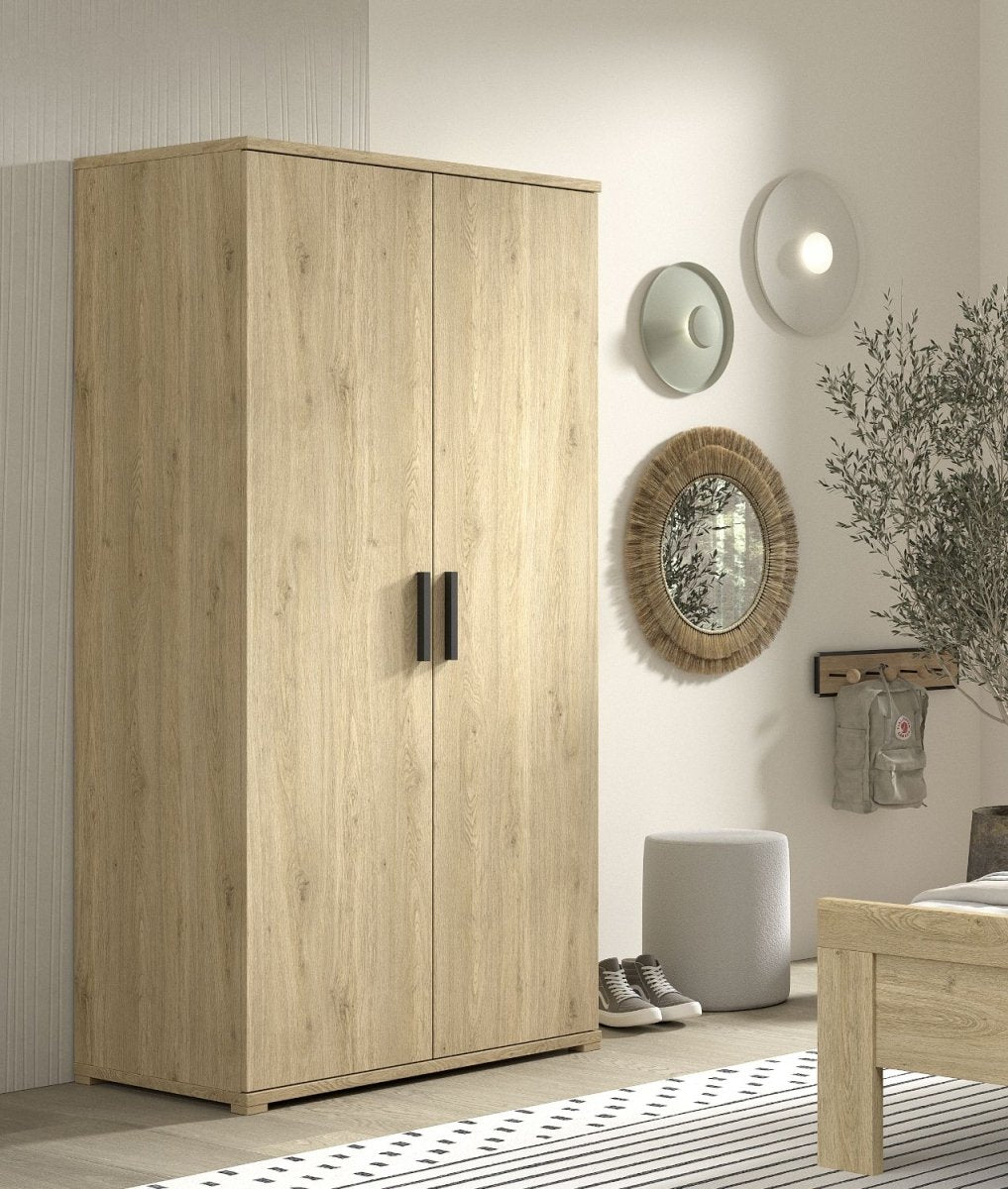 VIPACK - Armoire SAM 2 Portes Chêne