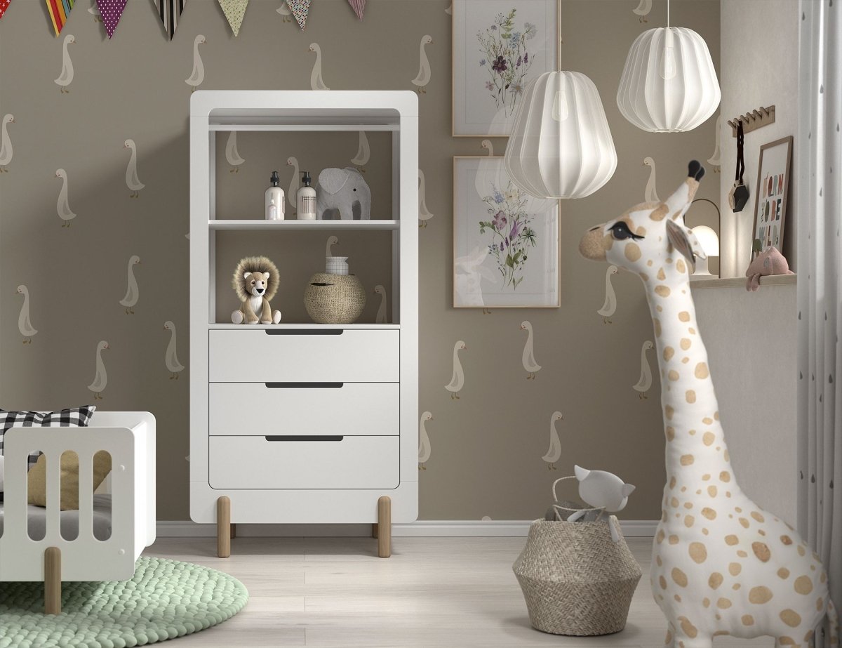 VIPACK - Armoire SMILE 3 Tiroirs Blanc