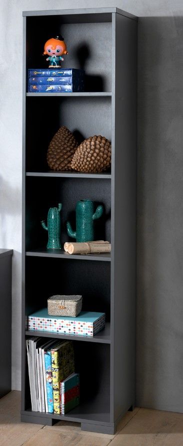 VIPACK - Bibliothèque LONDON Anthracite