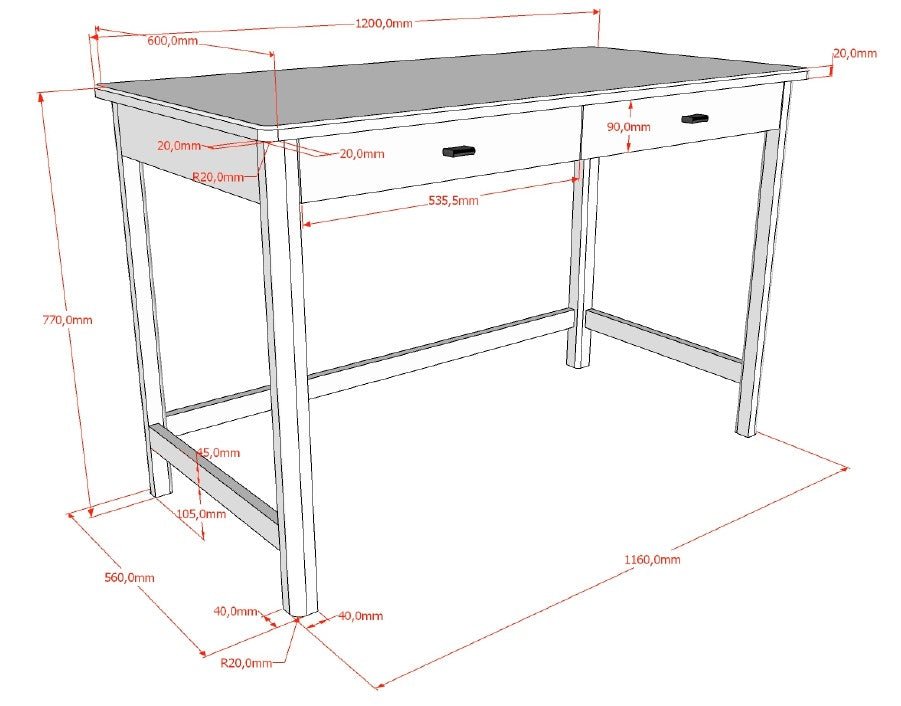 VIPACK-Bureau Forrest – En Chêne
