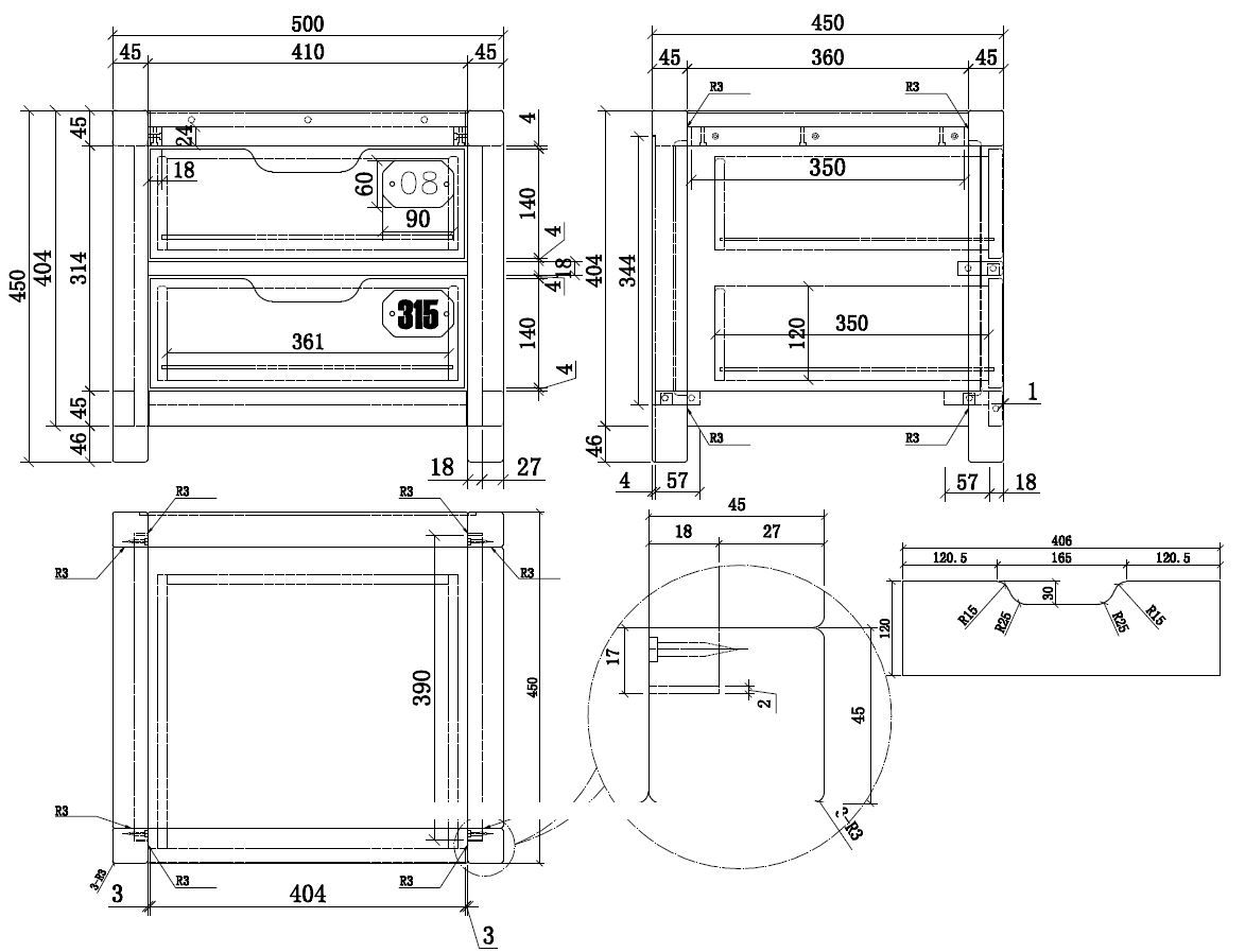 VIPACK - Chevet ALEX