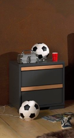 VIPACK - Chevet LONDON Anthranite