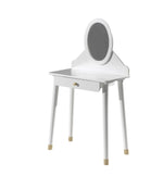 VIPACK - Coiffeuse BILLY Blanc Satiné