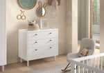 VIPACK-Commode À 3 Tiroirs Forrest – En Hêtre Blanc