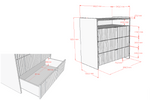 VIPACK-Commode À 3 Tiroirs Lux – Argile