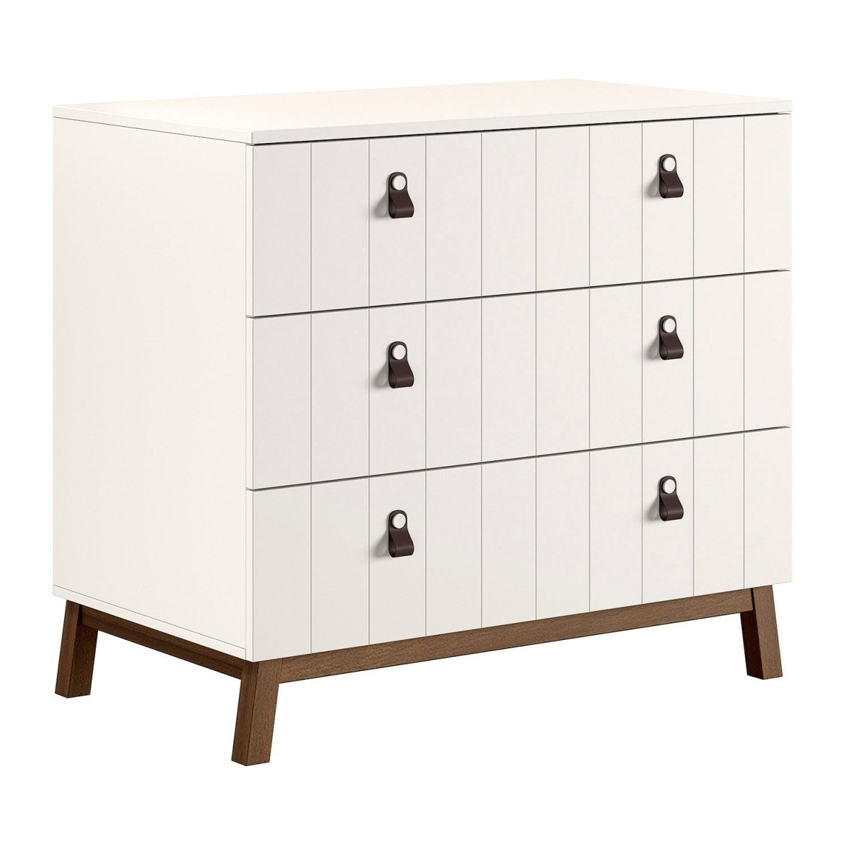 VIPACK-Commode À 3 Tiroirs Sezane – Argile Et Noyer