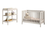 VIPACK-Ensemble Lit Bébé + Table À Langer + Lit Swingo – 60 x 120 Cm – Argile