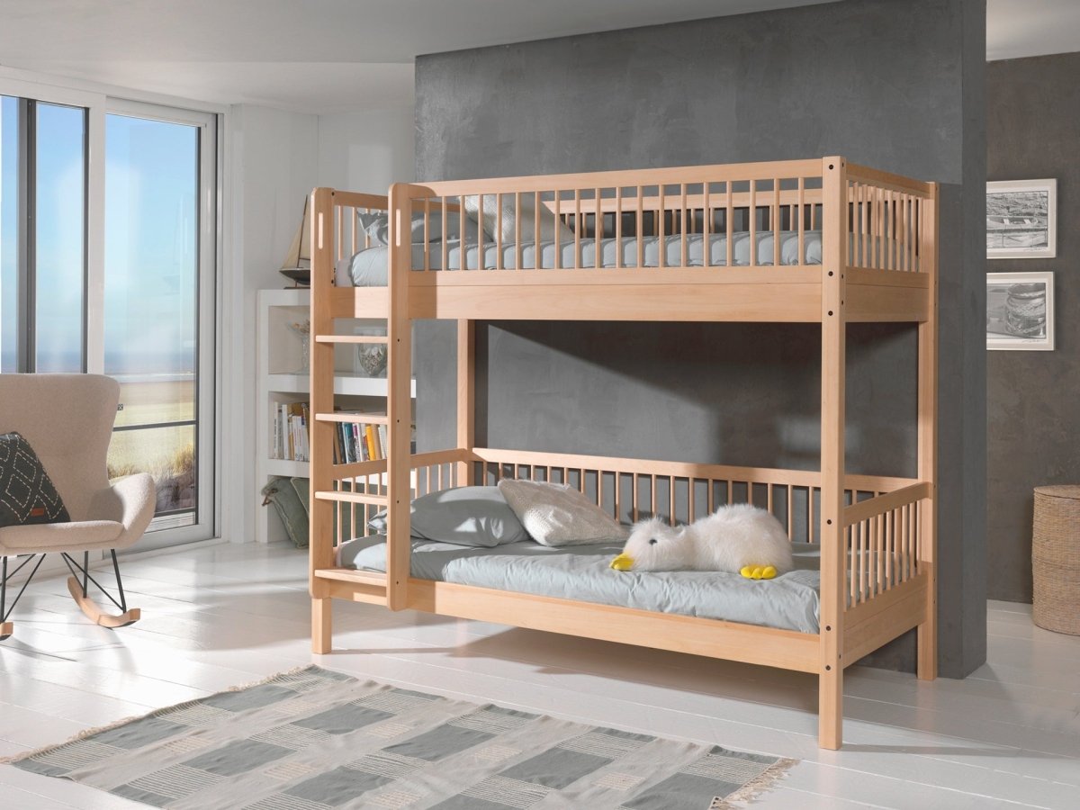 VIPACK-Ensemble Lit Superposé + Lit + Barrière De Sécurité Forrest – 90 x 200 Cm