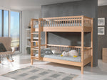 VIPACK-Ensemble Lit Superposé + Lit + Barrière De Sécurité + Tiroir De Rangement Forrest – 90 x 200 Cm