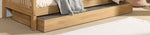 VIPACK-Ensemble Lit Superposé + Lit + Barrière De Sécurité + Tiroir De Rangement Forrest – 90 x 200 Cm – En Chêne