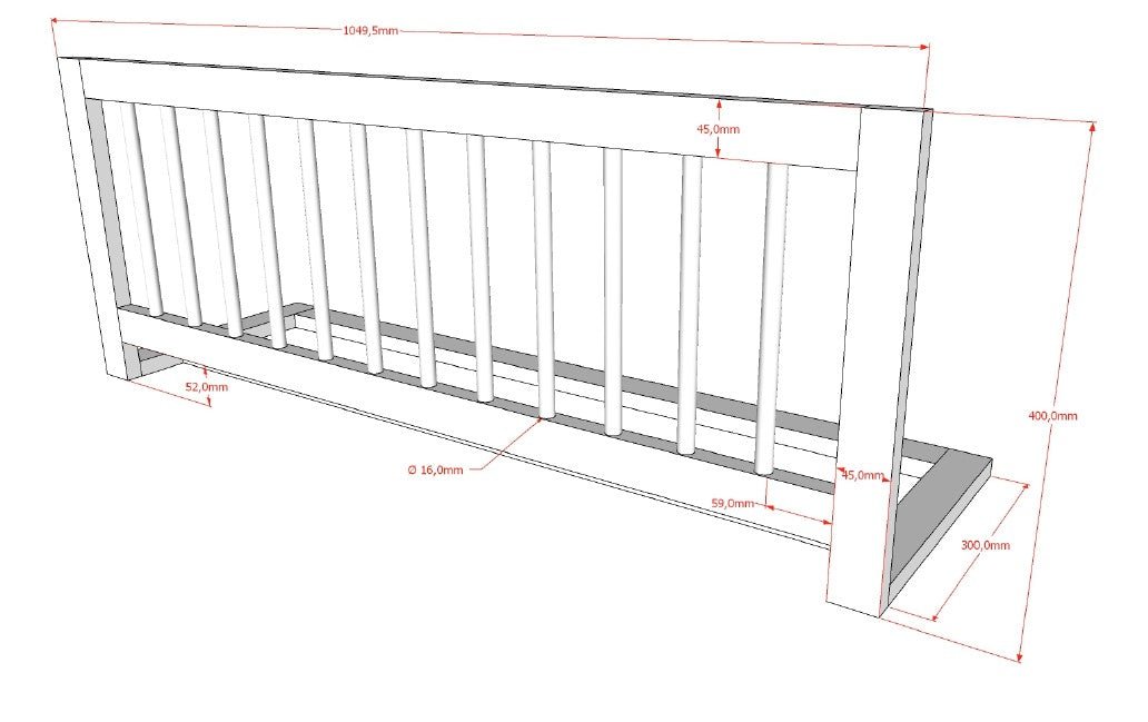 VIPACK-Ensemble Lit Superposé + Lit + Barrière De Sécurité + Tiroir De Rangement Forrest – 90 x 200 Cm – En Chêne