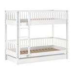 VIPACK-Ensemble Lit Superposé + Lit + Tiroir De Rangement Forrest – 90 x 200 Cm – Blanc