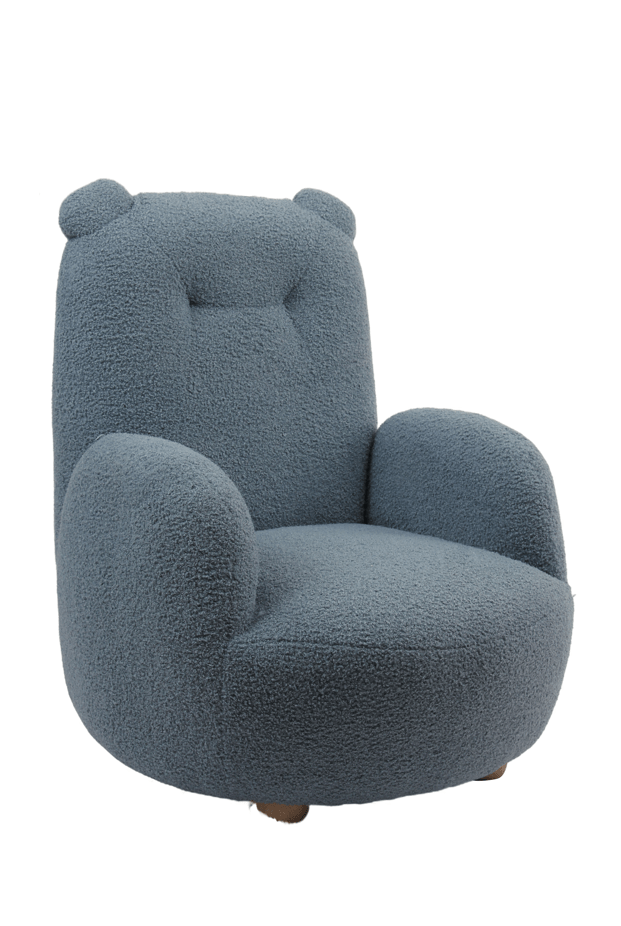 VIPACK - Fauteuil ROCKY Ours Mini Bleu