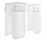 VIPACK - Lit à Baldaquin AMORI 90x200 cm Blanc