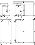 VIPACK - Lit à Baldaquin AMORI 90x200 cm Blanc