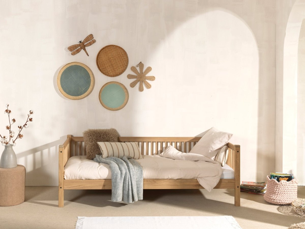 VIPACK-Lit Banquette Forrest – 90 x 200 Cm – En Chêne