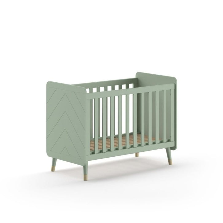 VIPACK - Lit Bébé BILLY 60x120cm Vert Olive