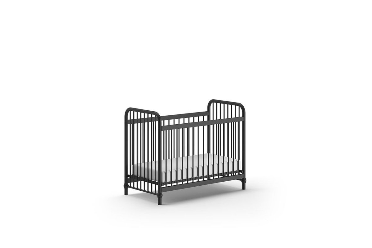 VIPACK - Lit Bébé BRONXX 60x120 cm Noir