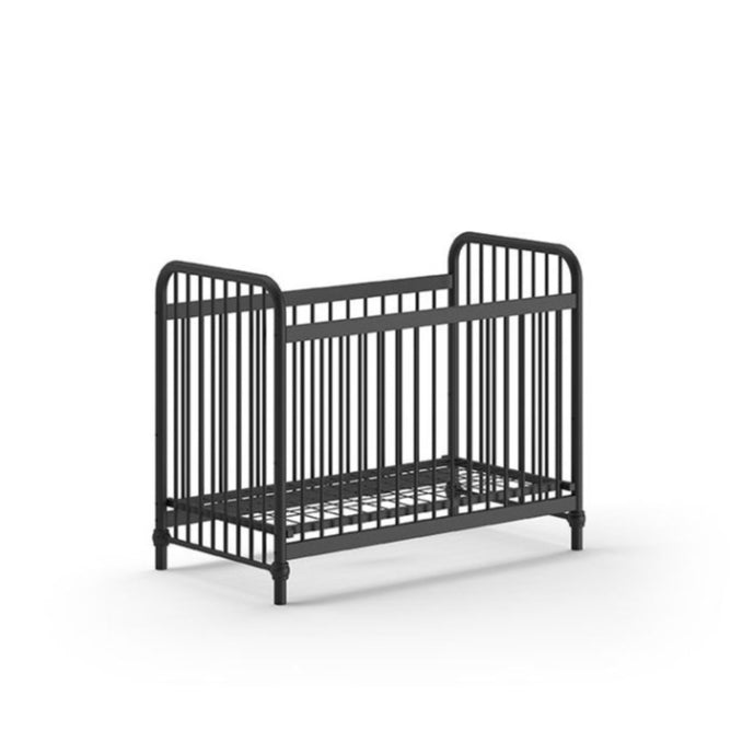 VIPACK - Lit Bébé BRONXX 60x120 cm Noir