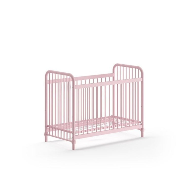 VIPACK - Lit Bébé BRONXX 60x120 cm Rose