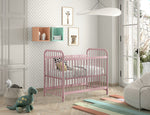 VIPACK - Lit Bébé BRONXX 60x120 cm Rose