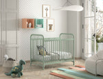 VIPACK - Lit Bébé BRONXX 60x120 cm Vert