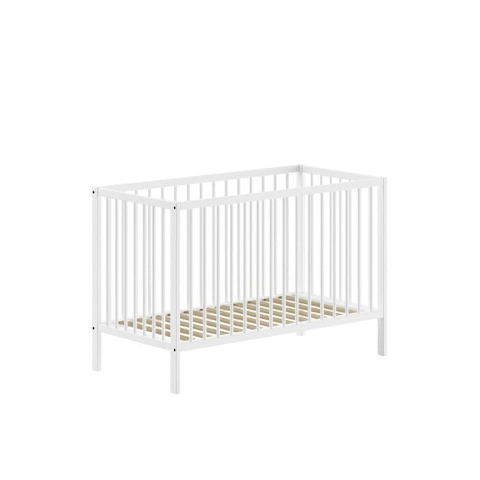 VIPACK - Lit Bébé DINO 60x120cm Blanc