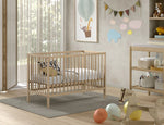 VIPACK - Lit Bébé DINO 60x120cm Naturel
