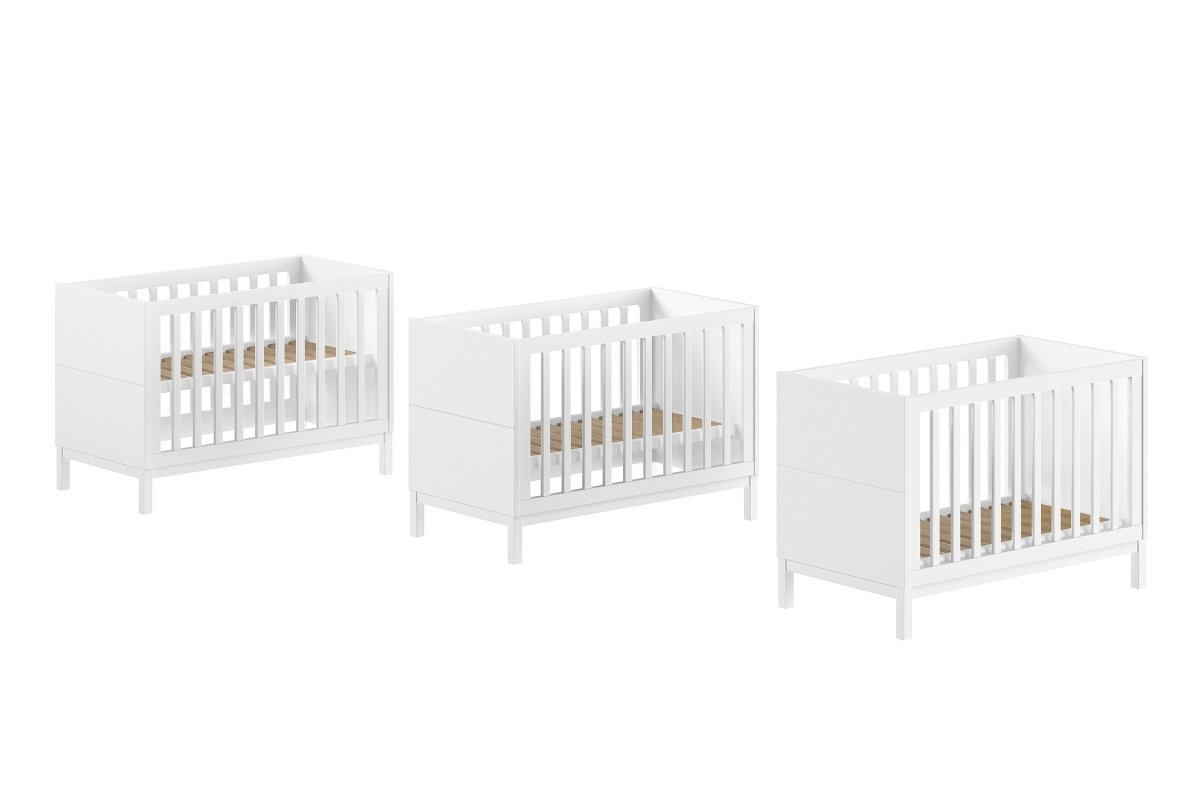 VIPACK-Lit Bébé Eva – 60 x 120 Cm – Blanc