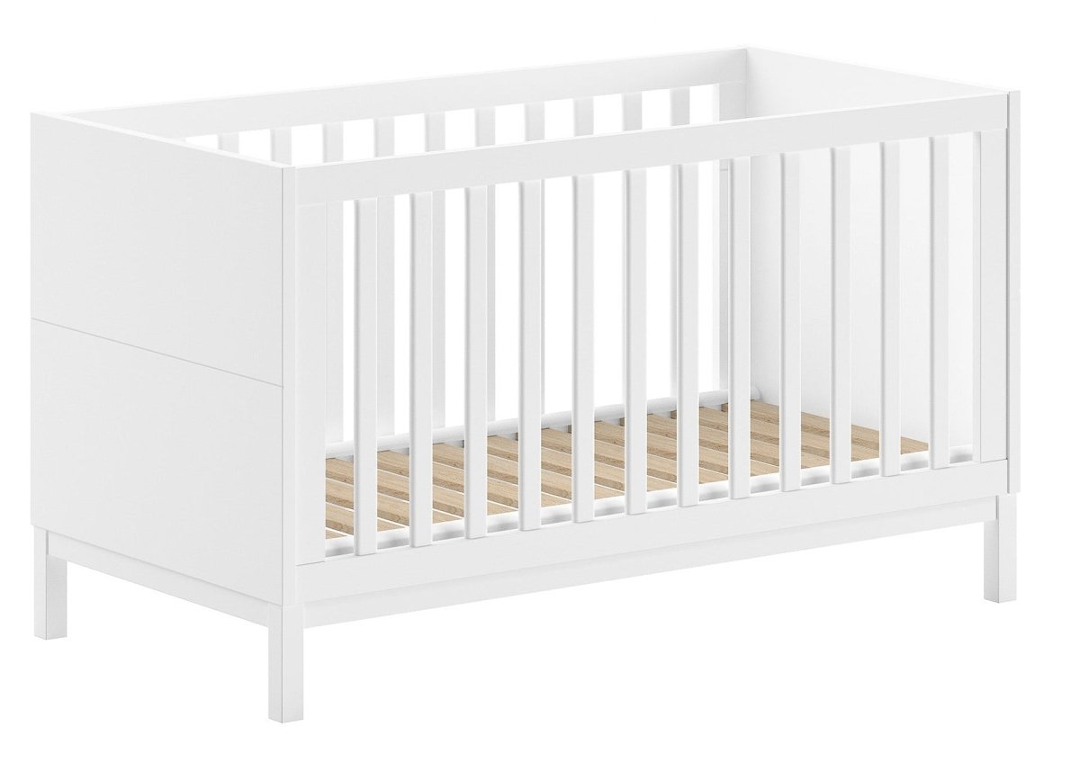 VIPACK-Lit Bébé Évolutif Eva – 70 x 140 Cm – Blanc