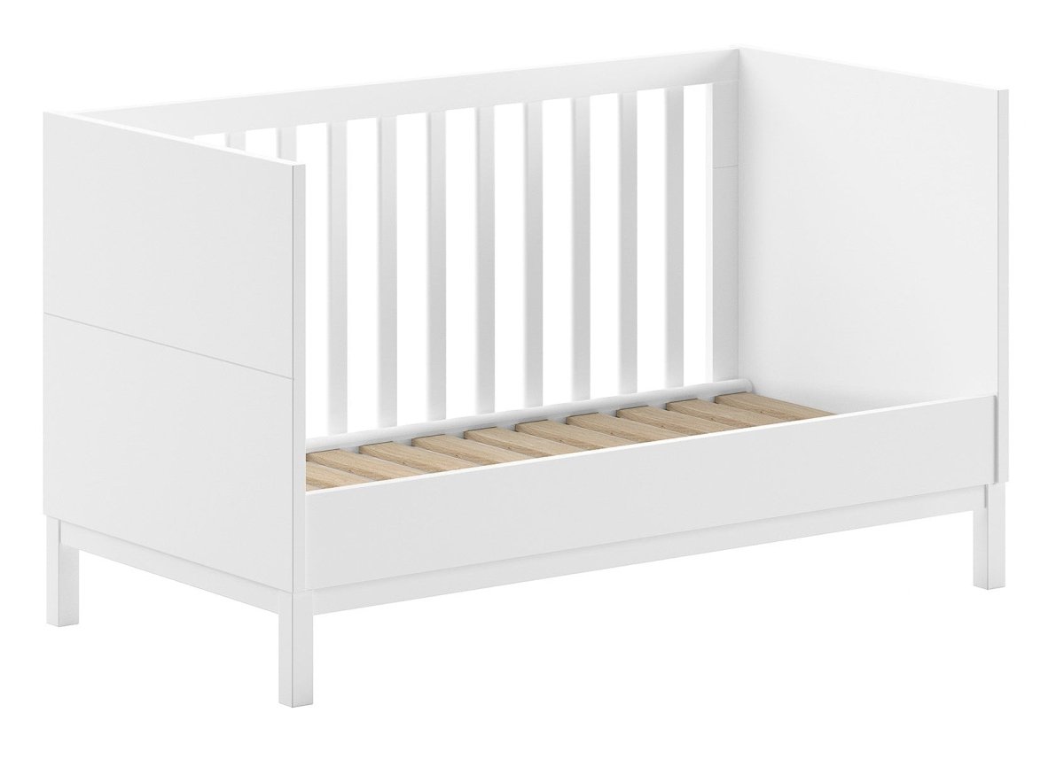 VIPACK-Lit Bébé Évolutif Eva – 70 x 140 Cm – Blanc