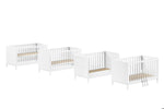 VIPACK-Lit Bébé Évolutif Eva – 70 x 140 Cm – Blanc
