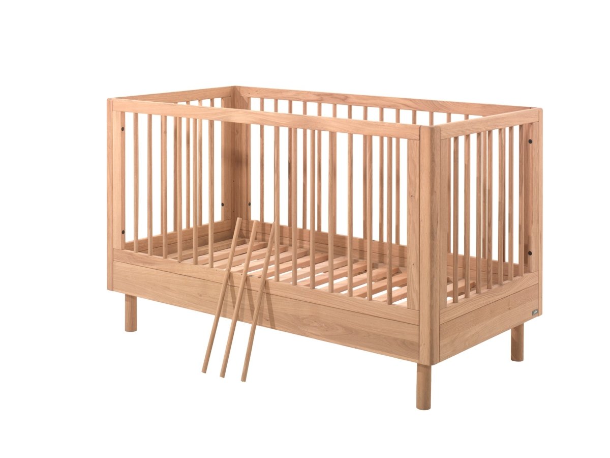 VIPACK-Lit Bébé Évolutif Forrest – 70 x 140 Cm – En Chêne