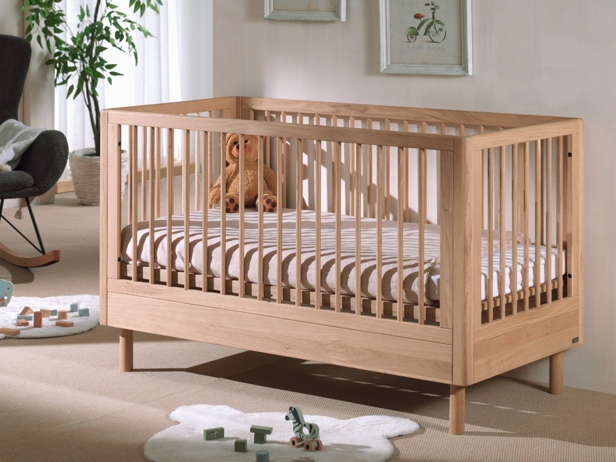 VIPACK-Lit Bébé Évolutif Forrest – 70 x 140 Cm – En Chêne