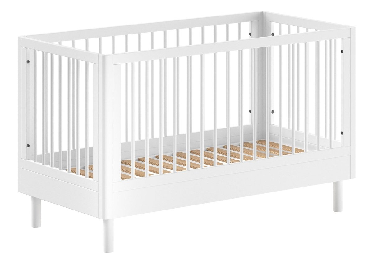 VIPACK-Lit Bébé Évolutif Forrest – 70 x 140 Cm – En Hêtre Blanc