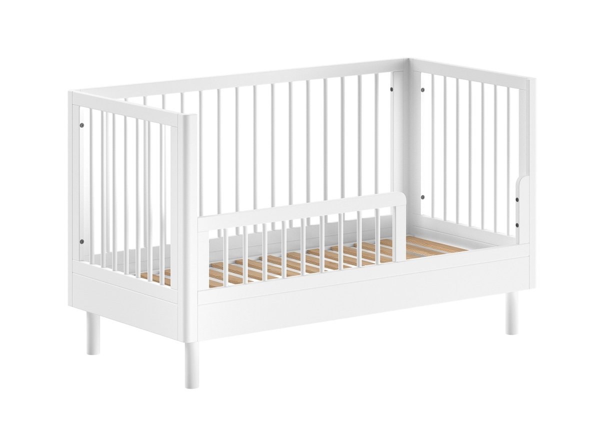 VIPACK-Lit Bébé Évolutif Forrest – 70 x 140 Cm – En Hêtre Blanc