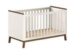 VIPACK-Lit Bébé Évolutif Sezane – 70 x 140 Cm – Argile Et Noyer