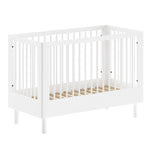 VIPACK-Lit Bébé Forrest – 60 x 120 Cm – En Hêtre Blanc